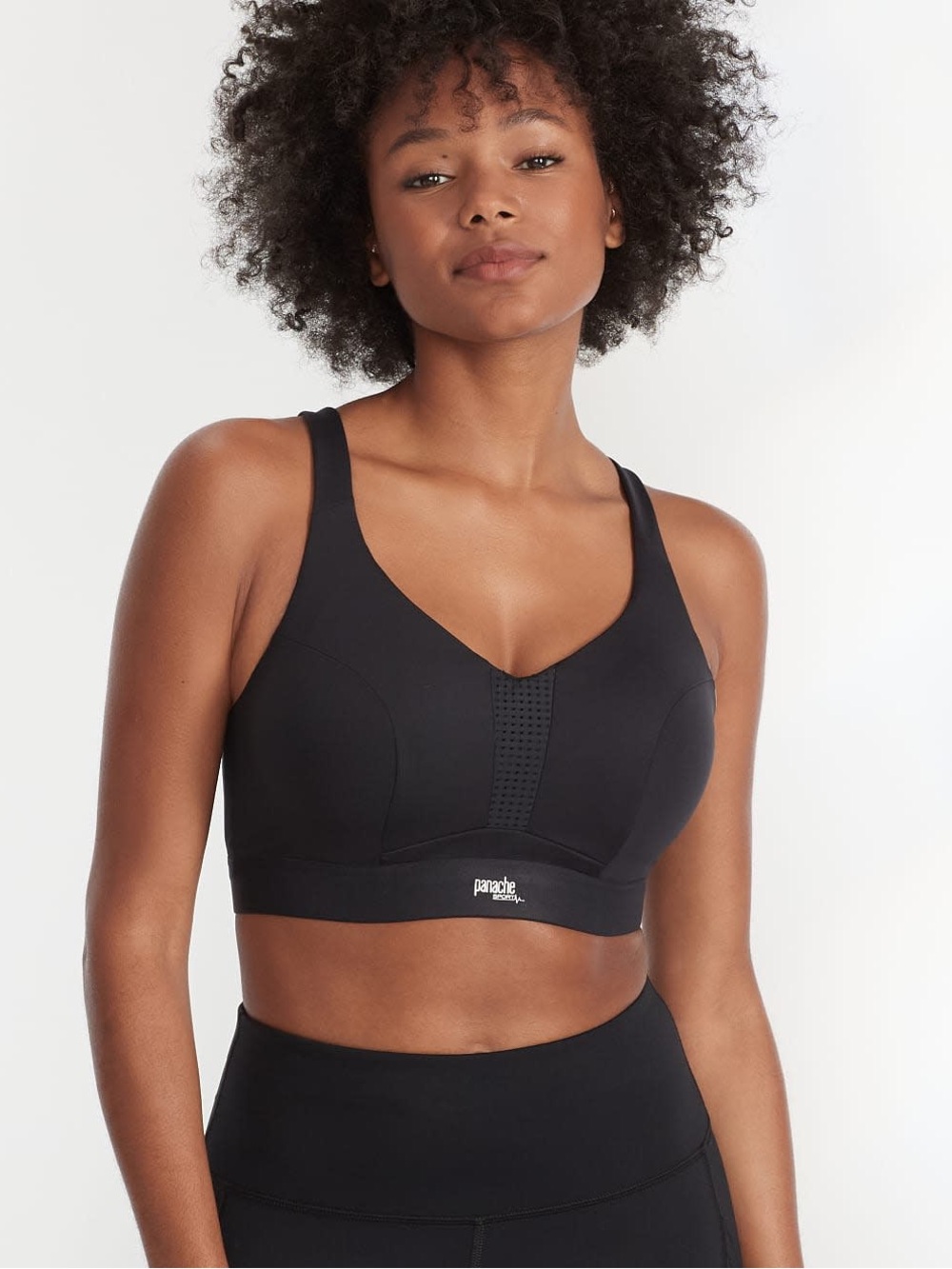 Panache Sport Endurance Ultra Perform Wired Sports Bra Black 34H Non Padded